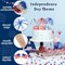 200-Piece 4th of July Cupcake Toppers and Cocktail Picks, Patriotic Firework and American Flag Toothpicks for Independence Day, Fruit Skewers, Party Drinks, and Red White & Blue Decorations